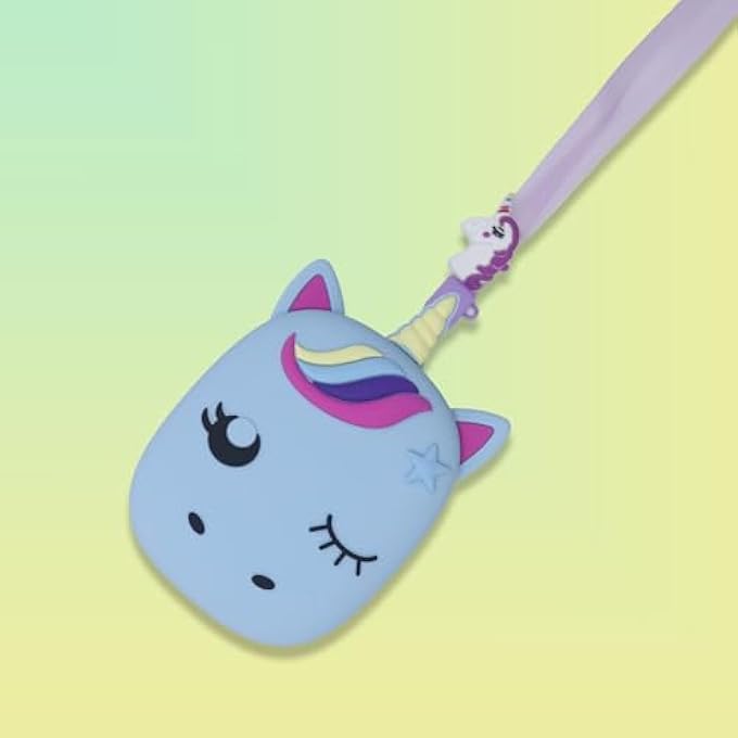 rayihni CASE FOR BITZEE DIGITAL INTERACTIVE PET TOY, UNICORN CASE FOR BITZEE, SILICONE, NECK LANYARD INCLUDED (PINK) - Image 3